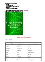 Bài tập dạy học thêm từng Unit Tiếng Anh Lớp 3, 4, 5